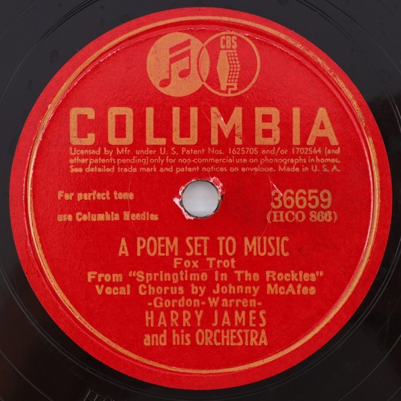 Harry James - I Had The Craziest Dream / A Poem Set To Music 78 rpm Record 36659 - Picture 3 of 15